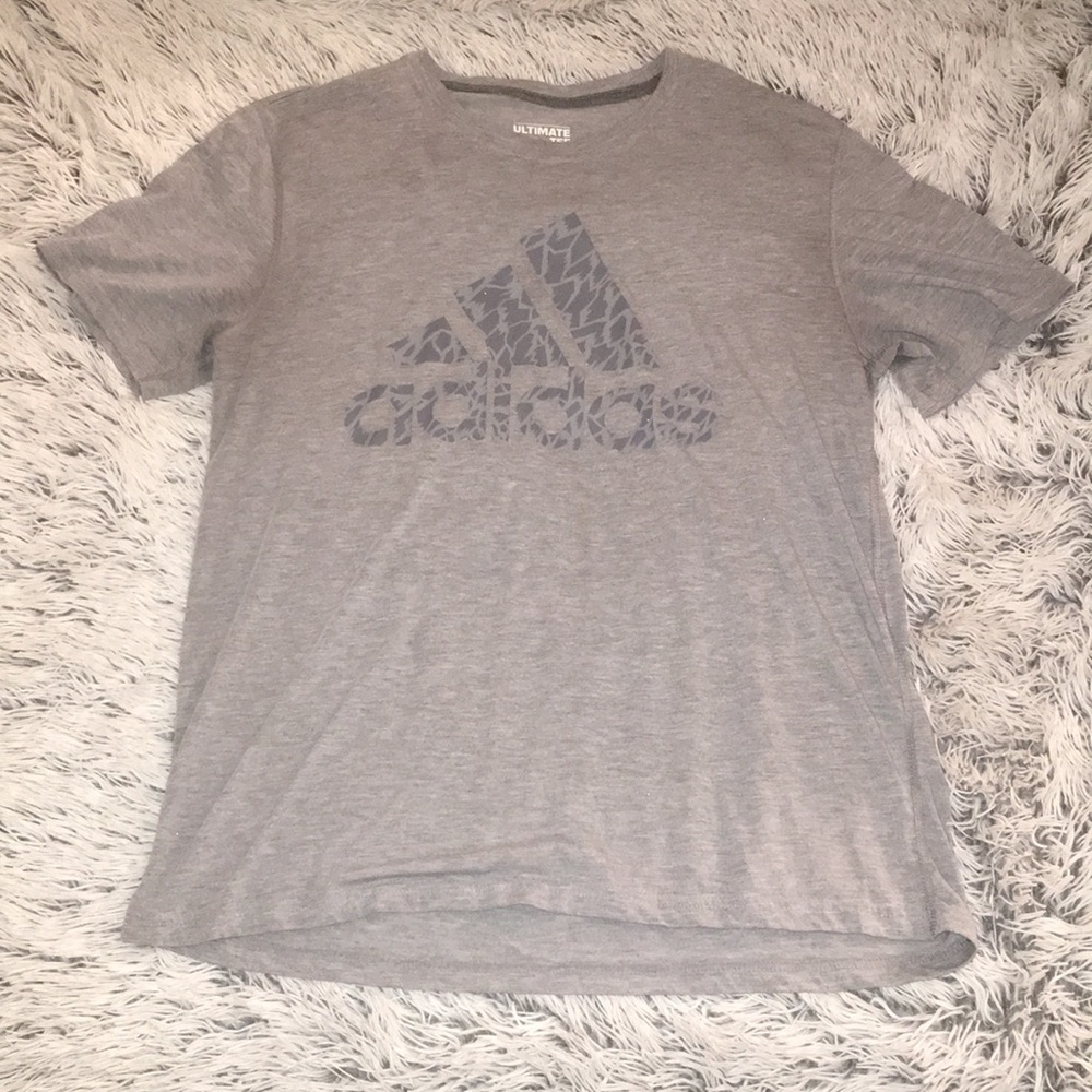 Grey adidas ultimate tee.